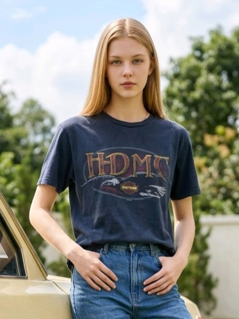 Harley-Davidson Black Shortsleeve Double Graphic Tee Belize, Central America S
